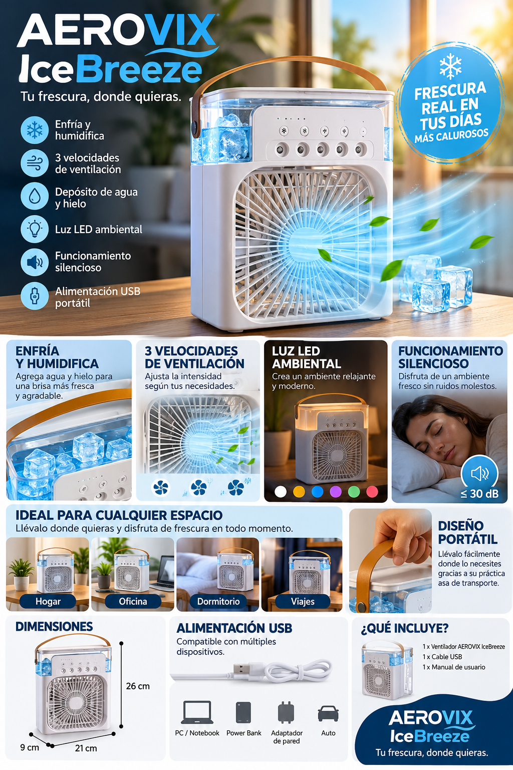Ventilador Humidificador IceBreeze
